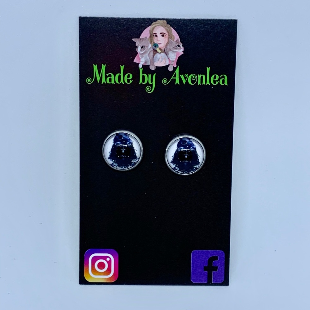 ✨🖤Darth Vader Bubble Stud Earrings🖤✨